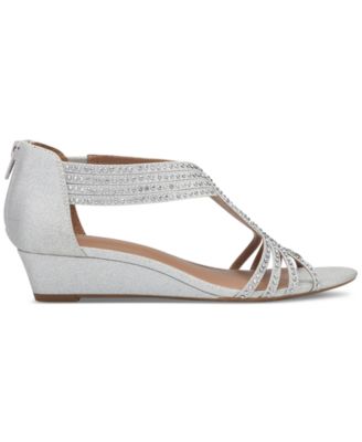 Women's Ginifur Embellished Strappy Wedge Sandals, Created for Macy's