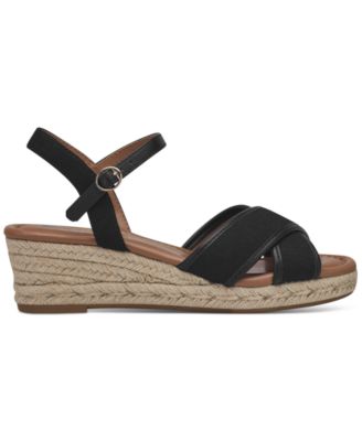 Women's Leahh Strappy Espadrille Wedge Sandals, Created for Macy's