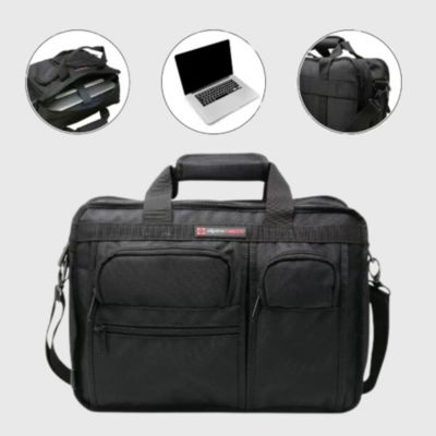 Conrad Messenger Bag 15.6 Inch Laptop Briefcase with Tablet Sleeve