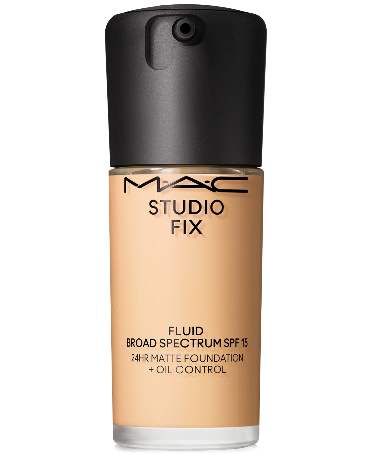 Mac Studio Fix Fluid Spf 15 24hr Matte Foundation + Oil Control, 1 Oz. In Nc15 (light Beige With Golden Undertone