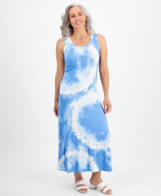 Style & Co - Petite Alana Dye Knit Maxi Dress