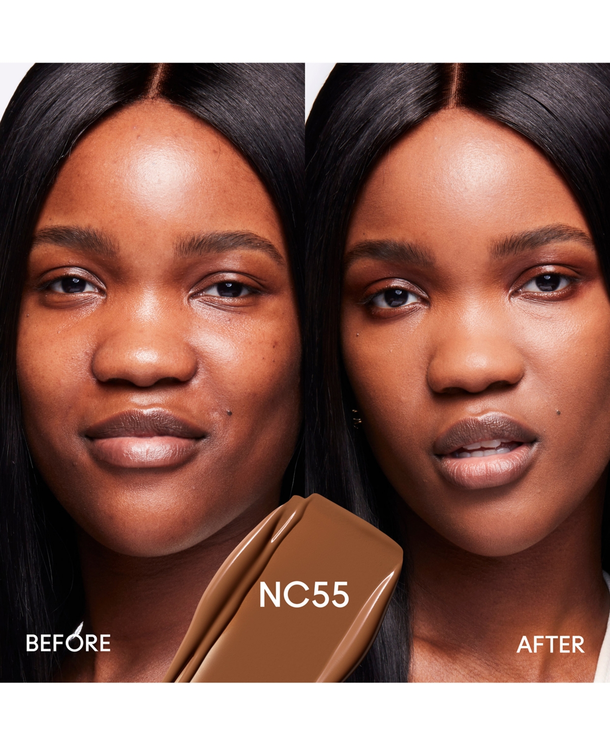 Mac Studio Fix Fluid Spf 15 24hr Matte Foundation + Oil Control, 1 Oz. In Nc55 (deep Rich Brown With Golden Undert