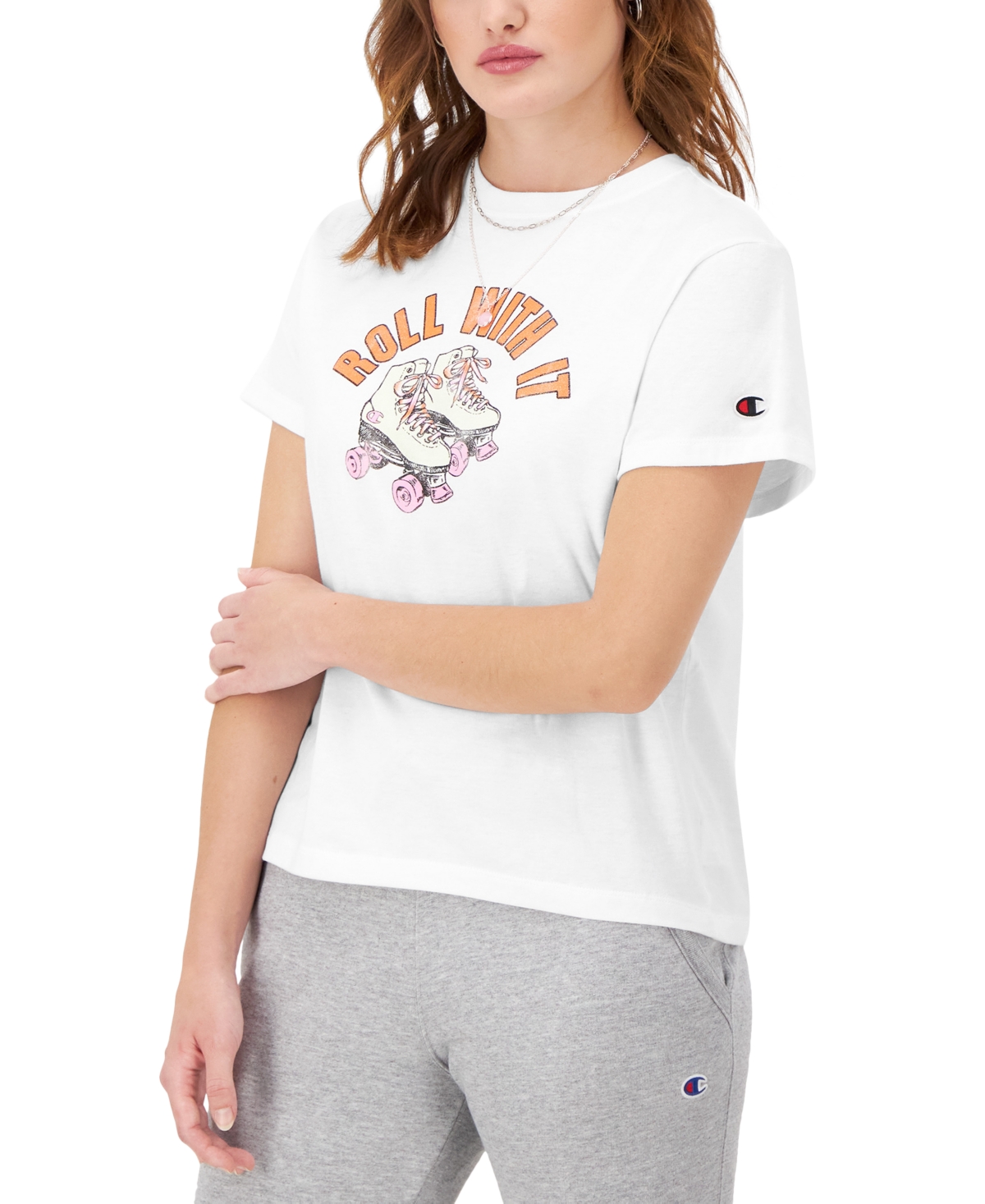Champion Women's Classic Graphic Crewneck T-Shirt