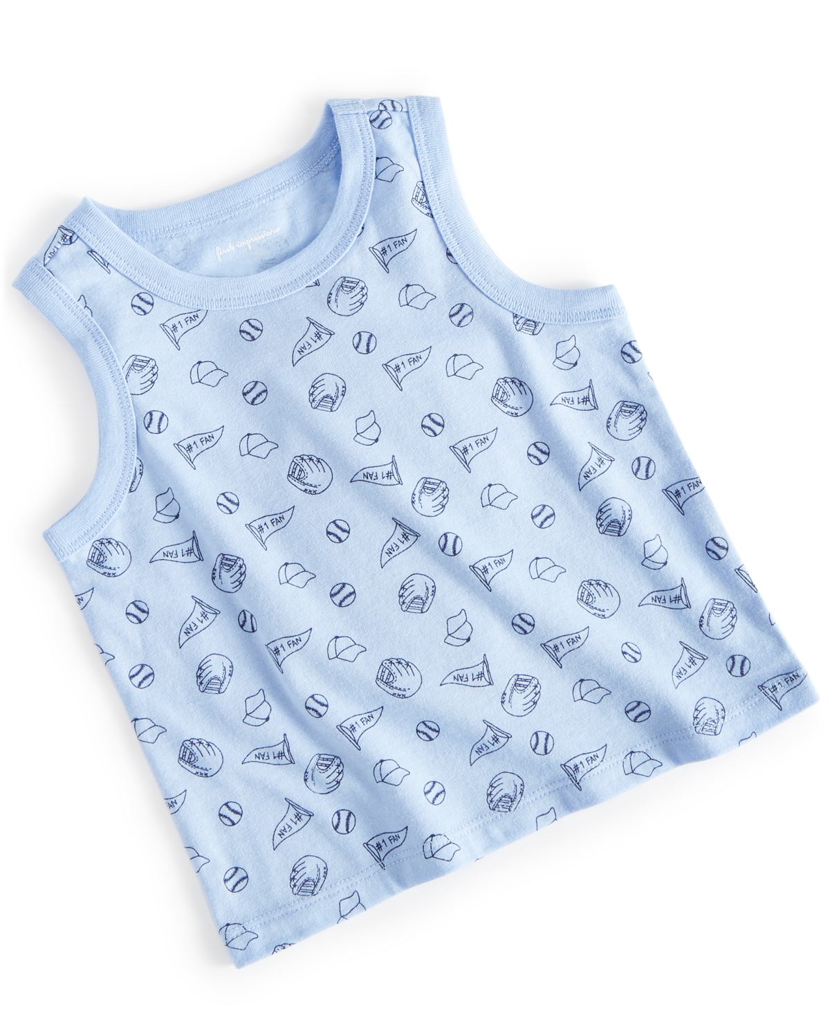 Shop First Impressions Baby Boys Baseball Tank Top, Created For Macy's In Blue Whisper
