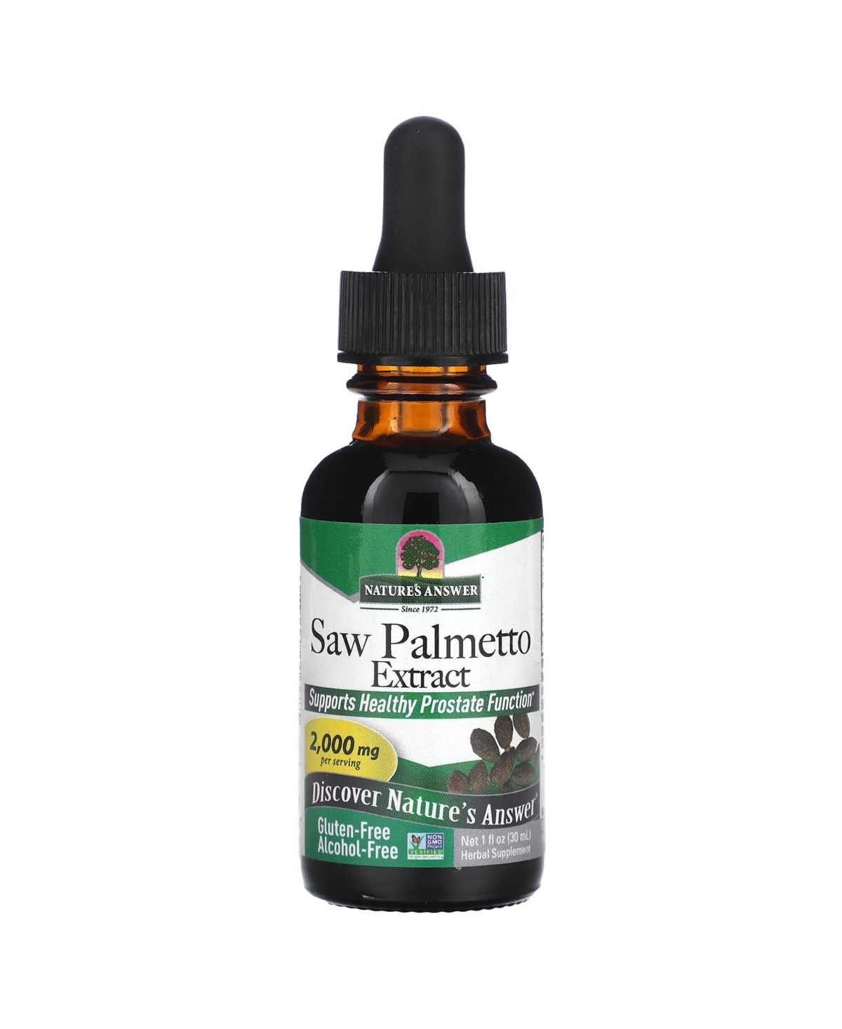 Saw Palmetto Extract Alcohol-Free 2 000 mg 1 fl oz (30 ml) (1 - 000 mg - Assorted Pre-pack (See Table