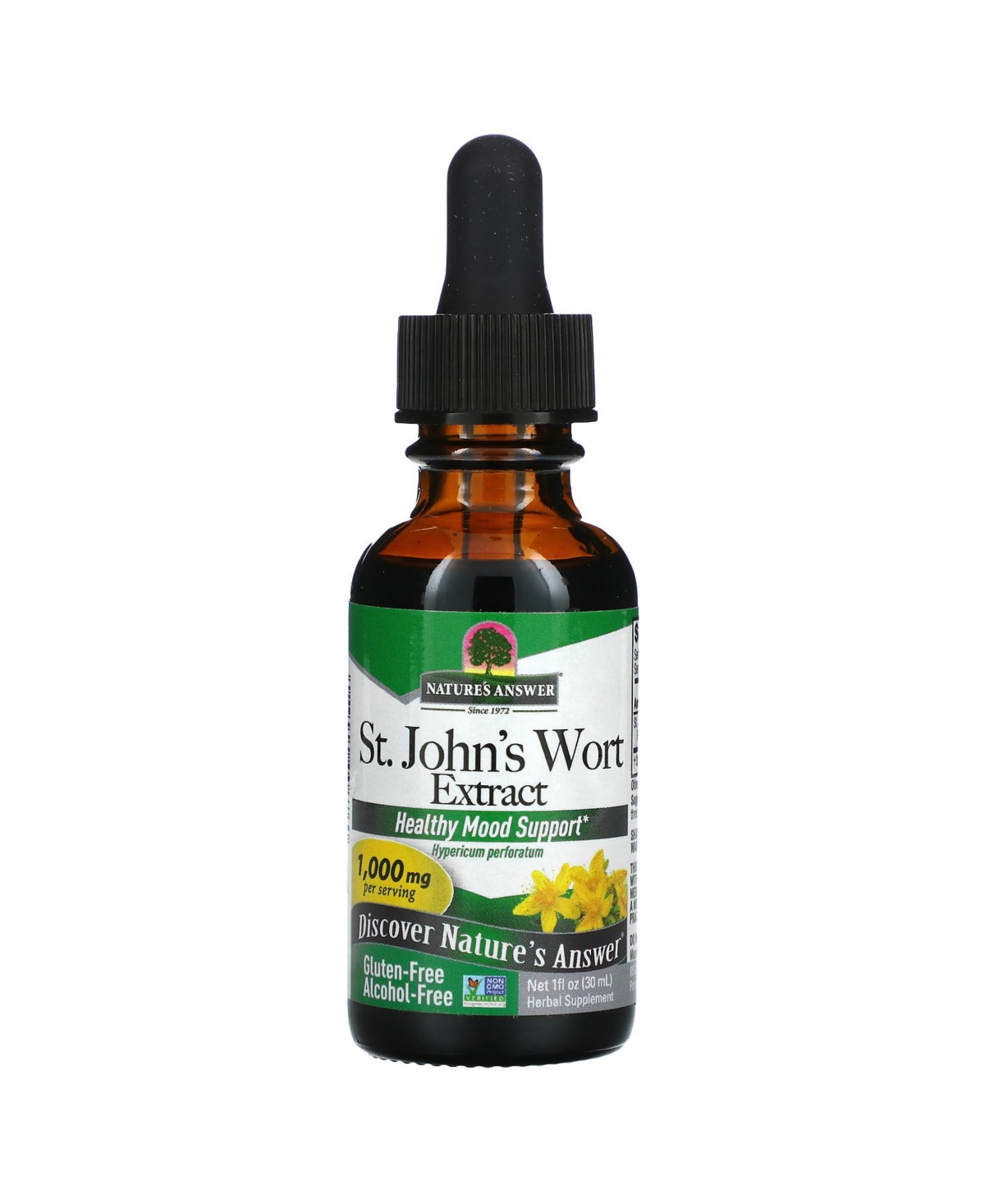 St. John's Wort Extract Alcohol-Free 1 000 mg - 1 fl oz (30 ml) - Assorted Pre-pack (See Table
