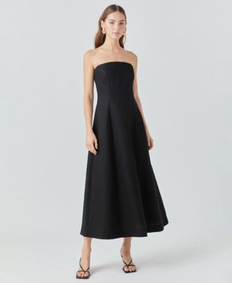 endless rose - Women's Strapless Evening Dress