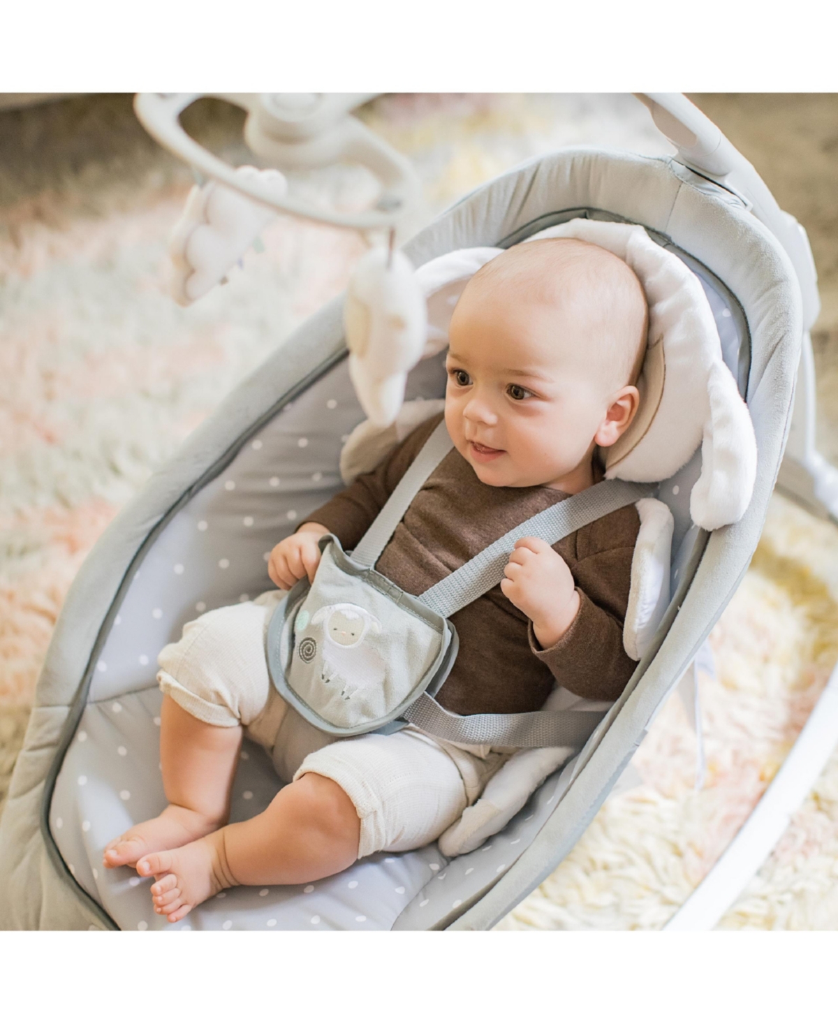 Shop Ingenuity Cuddle Lamb Rocking Seat In Multi