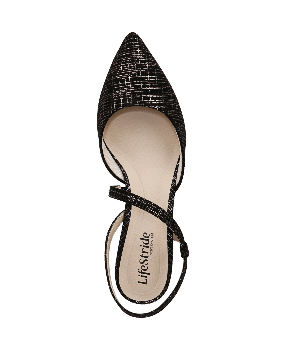 LifeStride Women's Minimalist Slingback Kitten Heel Pumps