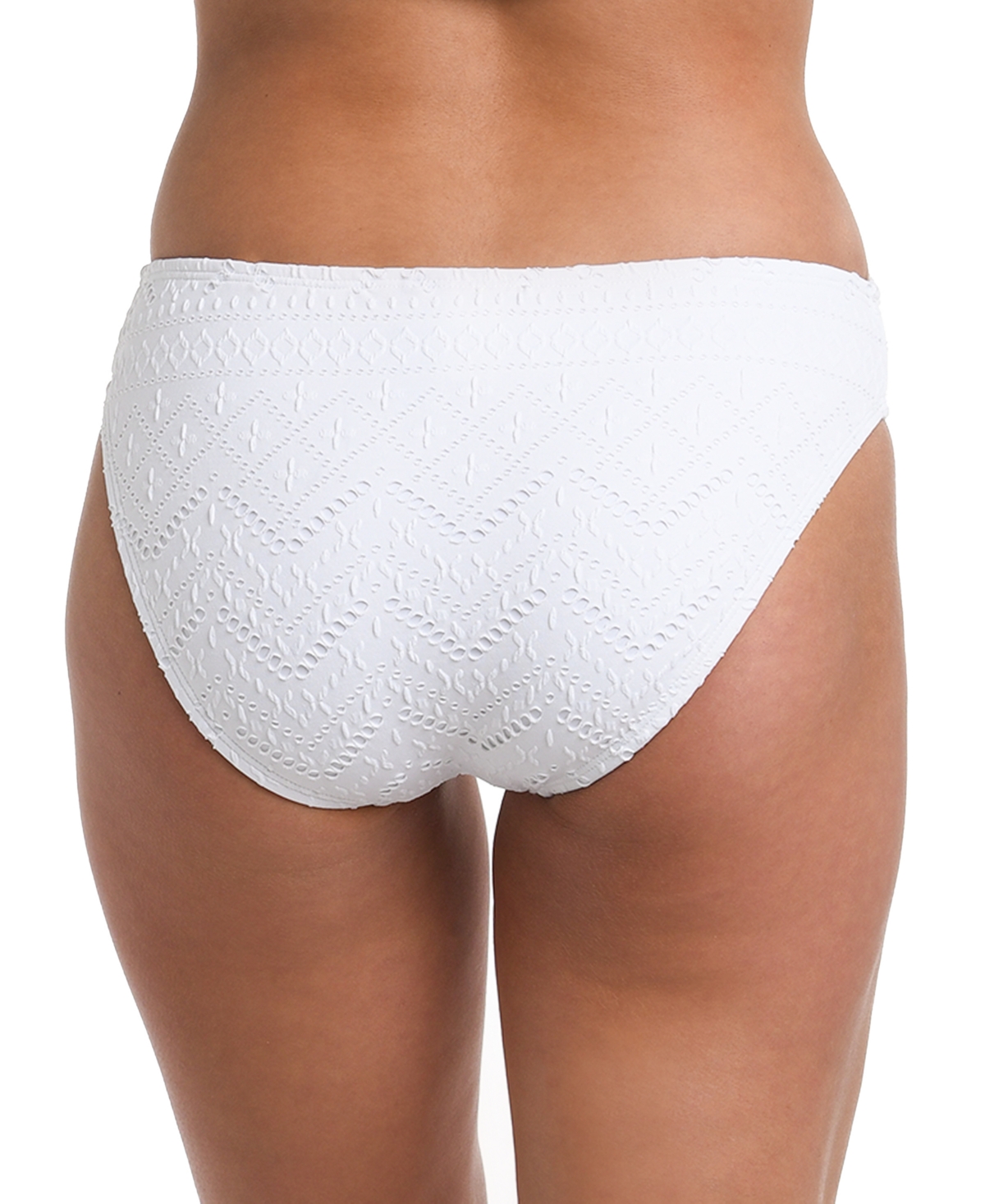 Shop La Blanca Women's Salt Textured Hipster Bikini Bottoms In White