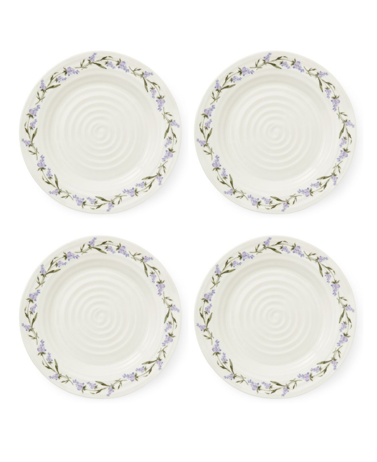 Sophie Conran Lavandula Dinner Plates, Set of 4 - White