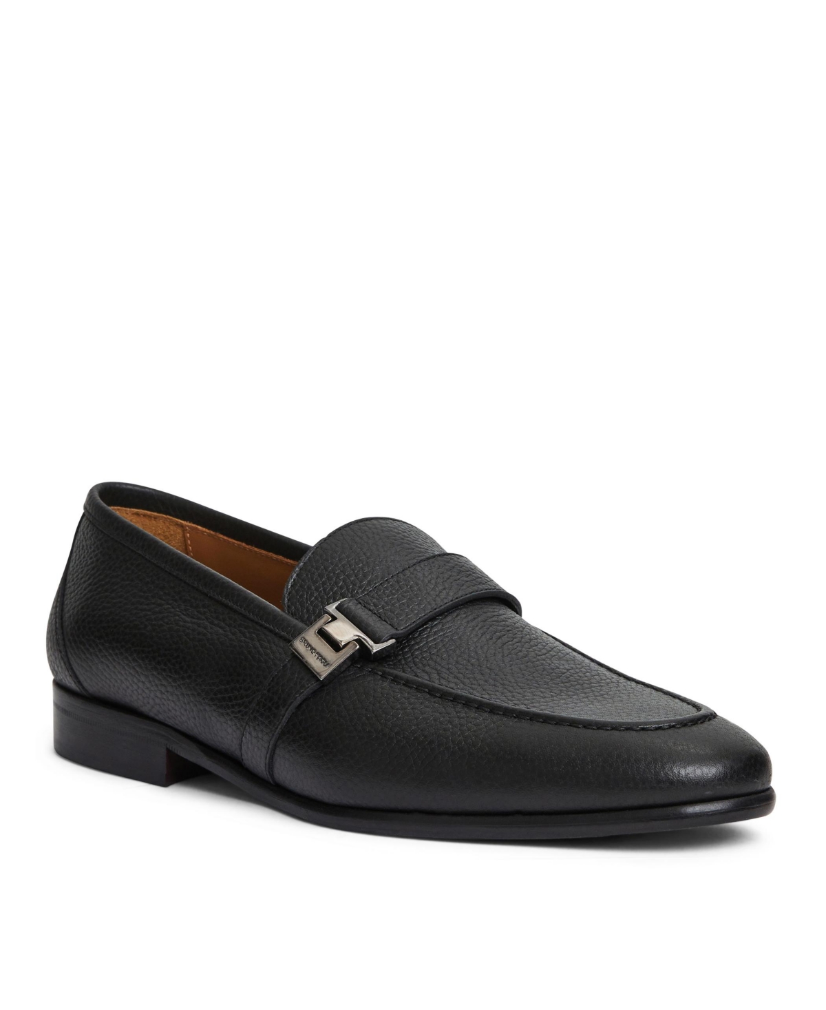 Shop Bruno Magli Men's Arlo Leather Shoes In Black Tumbled
