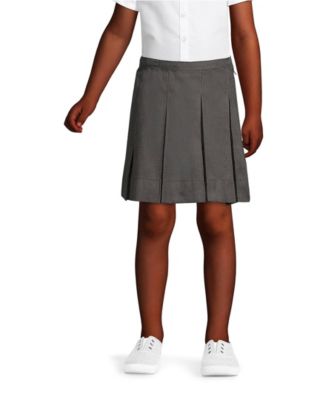 Big Girls Box Pleat Skirt Above the Knee