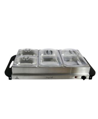 3 Section Buffet Server Food Warmer