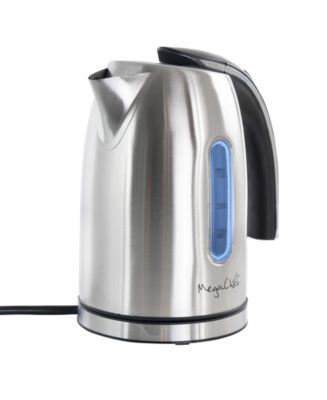 MegaChef 1.2 Quart Steel Electric Tea Kettle - Macy's