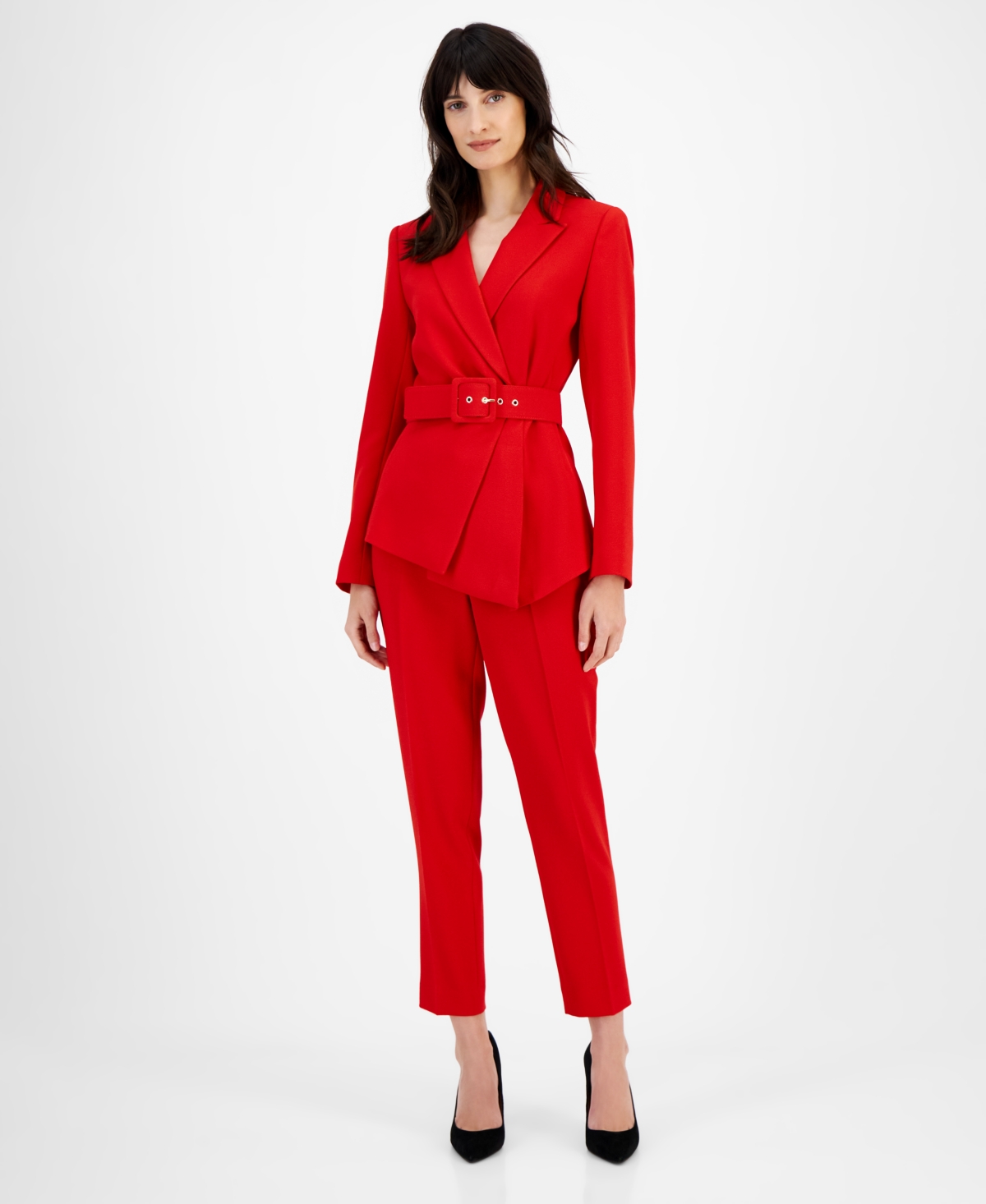 Tahari Asl Belted Pantsuit