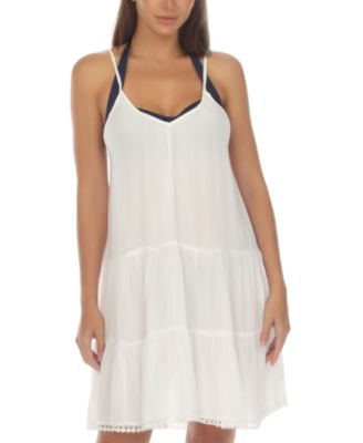 Raviya - Women's Tiered Sleeveless Cover-Up Dress