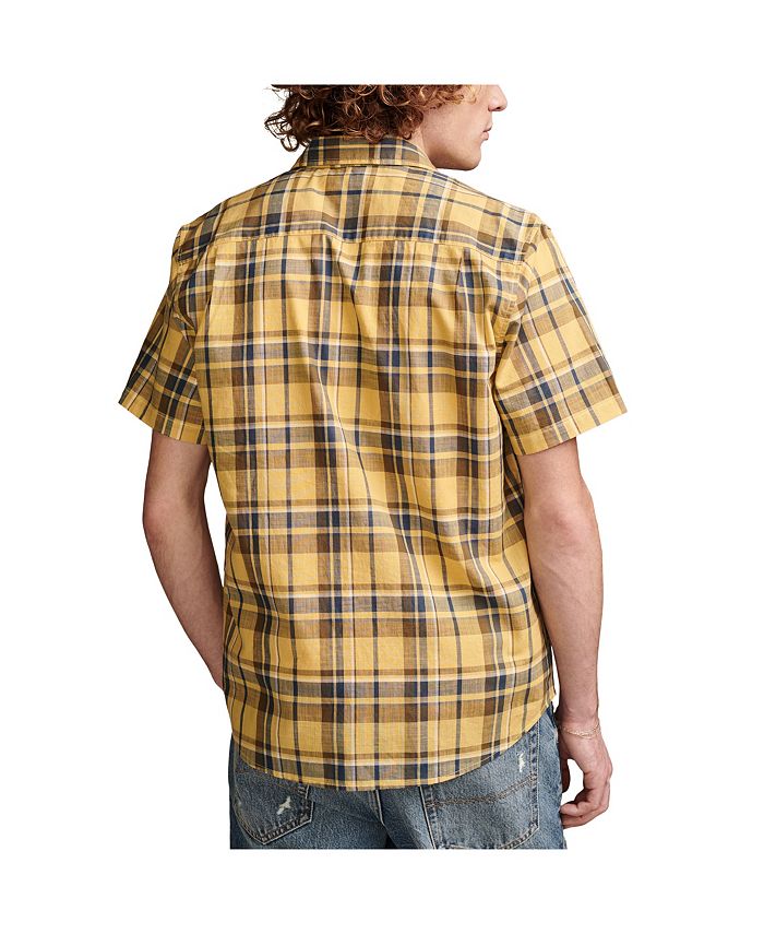 Lucky Brand Men's Plaid Workwear Shirt - Short Sleeve, Stretch Cotton, Chest Pockets - View #14