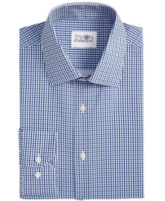 Men's Slim-Fit Check Dress Shirt