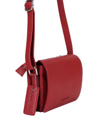 Pebble Leather Connie Crossbody Handbag
