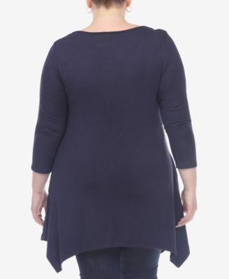 Plus Size Makayla Scoop Neck Tunic Top