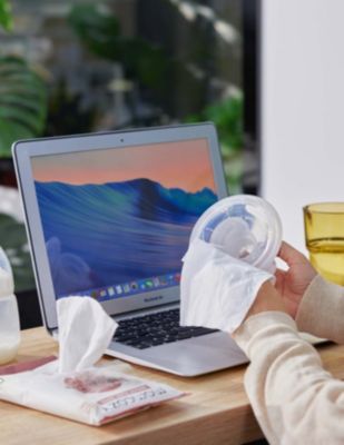 Natural Breast Pump Wipes 30 Count (3 packs)