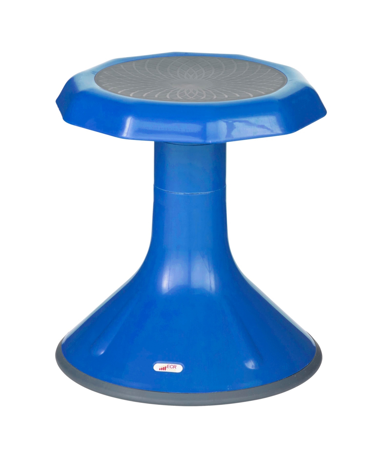 ECR4Kids Ace Active Core Engagement Wobble Stool, 15-Inch Seat Height, Grey