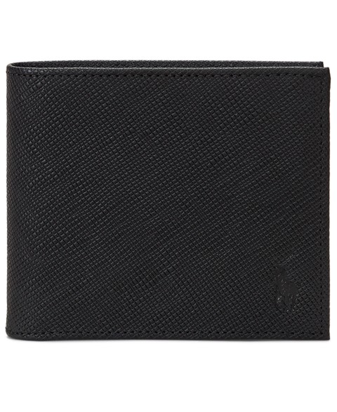 Мужские Polo Ralph Lauren Men's Textured Saffiano Leather Billfold Wallet
