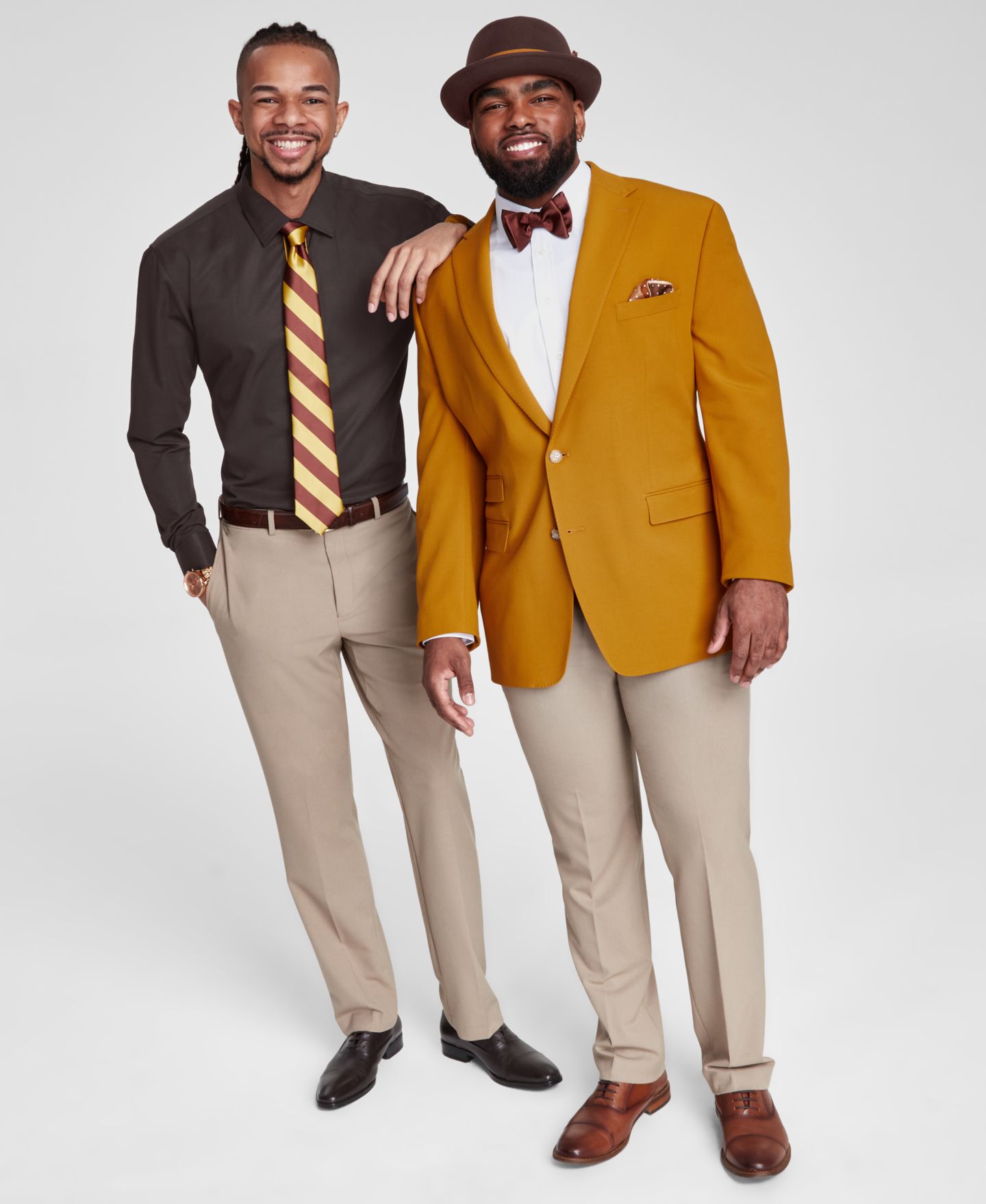 Tayion Collection Men's Brown & Gold Career Collection - Macy's, цвет: Чёрный — фото 1