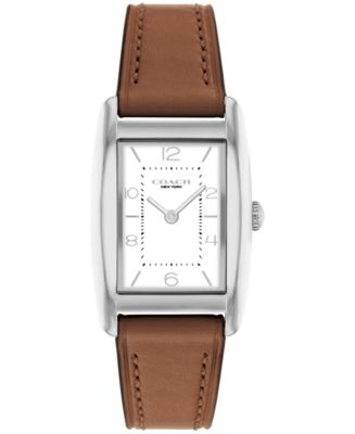 COACH Women's Reese Saddle Leather Watch 24mm Macy's