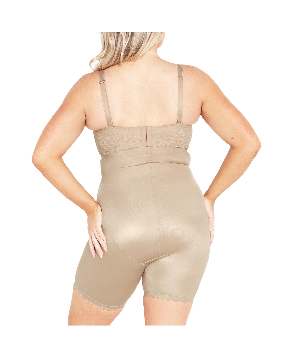 City Chic Plus Size Smooth & Chic Thigh Shaper - bronze