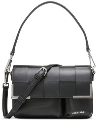 Calvin Klein - Mia Woven Magnetic Flap Small Convertible Crossbody