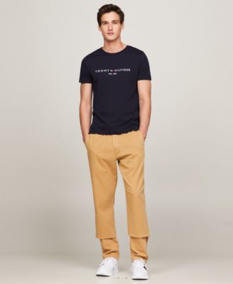 Men's Embroidered Logo Regular-Fit Crewneck T-Shirt