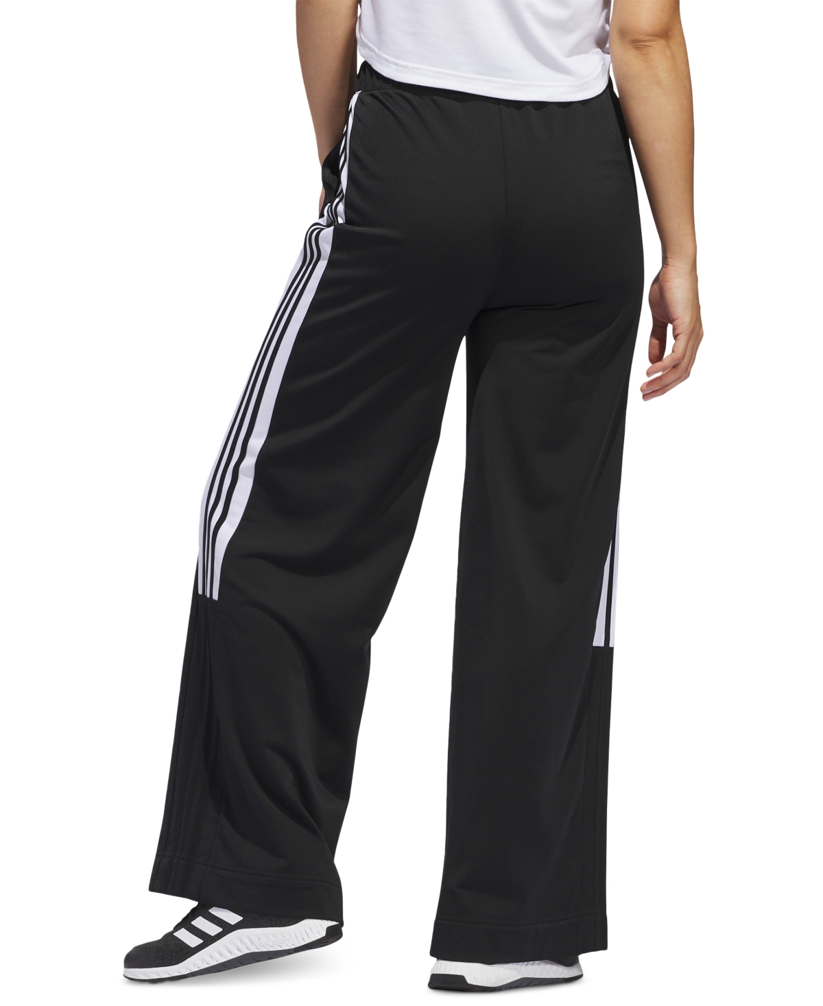 adidas Women's Colorblocked Tricot Pants -white