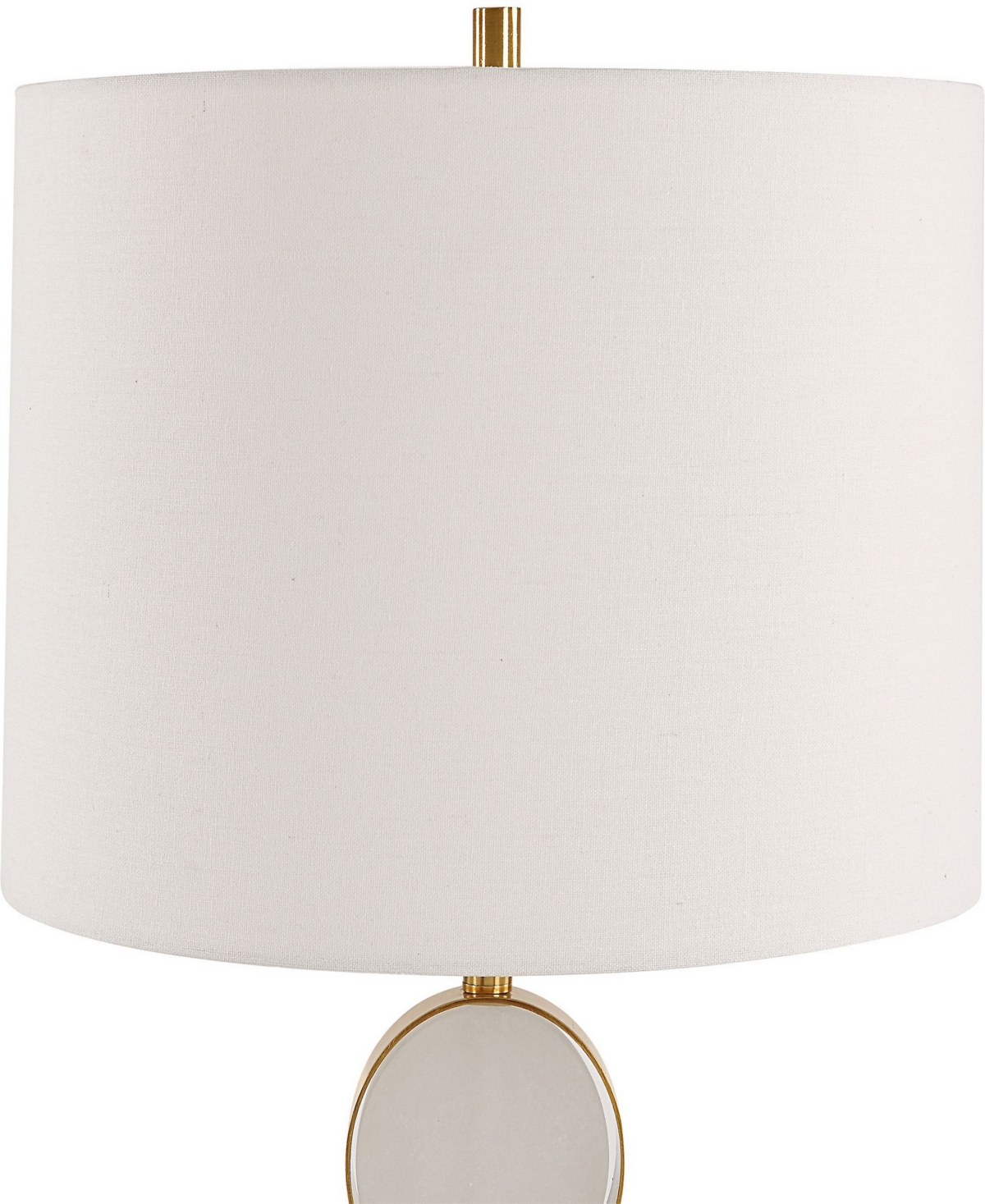 Shop Uttermost 28.5" Three Rings Table Lamp In Brass