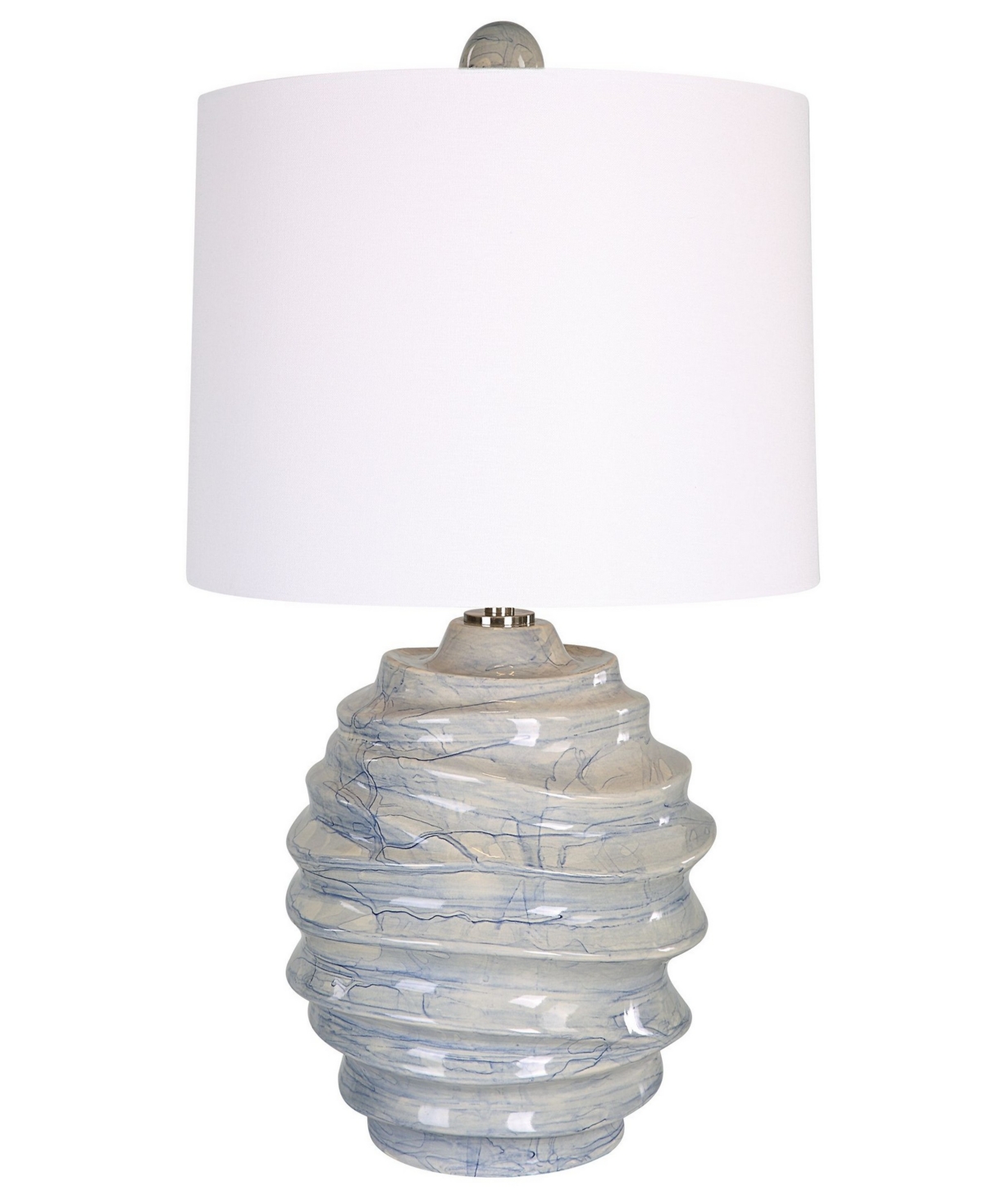 Uttermost 26" Waves Accent Lamp In Blue