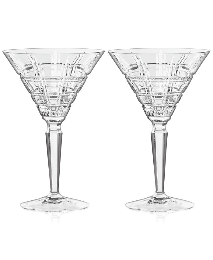Clear Crystal Waterford Marquis Crosby 40007135 Martini Pair 12cm 