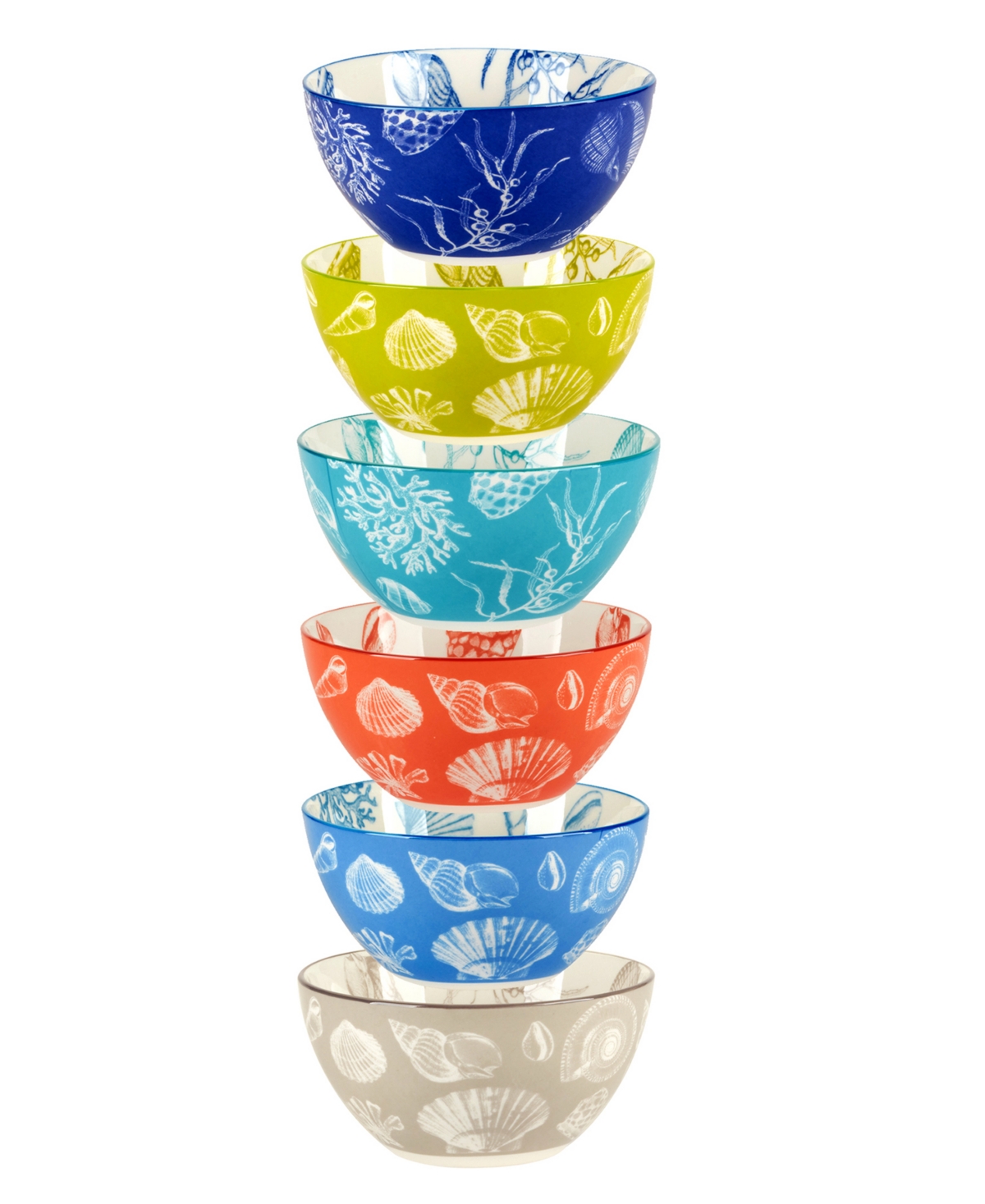 Certified International Botanical Set Of 6 All Purpose Bowls In Miscellaneous