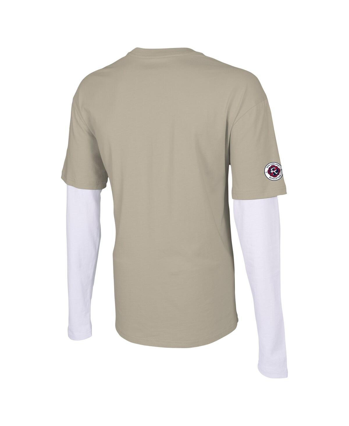 Shop Stadium Essentials Men's  Tan New England Revolution Status Long Sleeve T-shirt