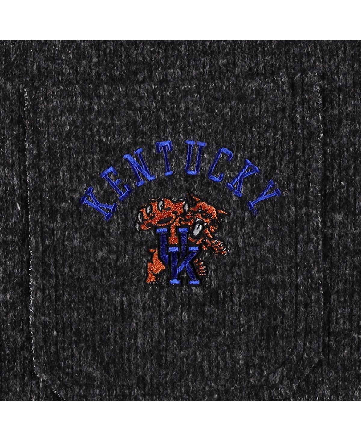 GAMEDAY COUTURE WOMEN'S GAMEDAY COUTURE BLACK KENTUCKY WILDCATS SWITCH IT UP TRI-BLEND BUTTON-UP SHACKET 