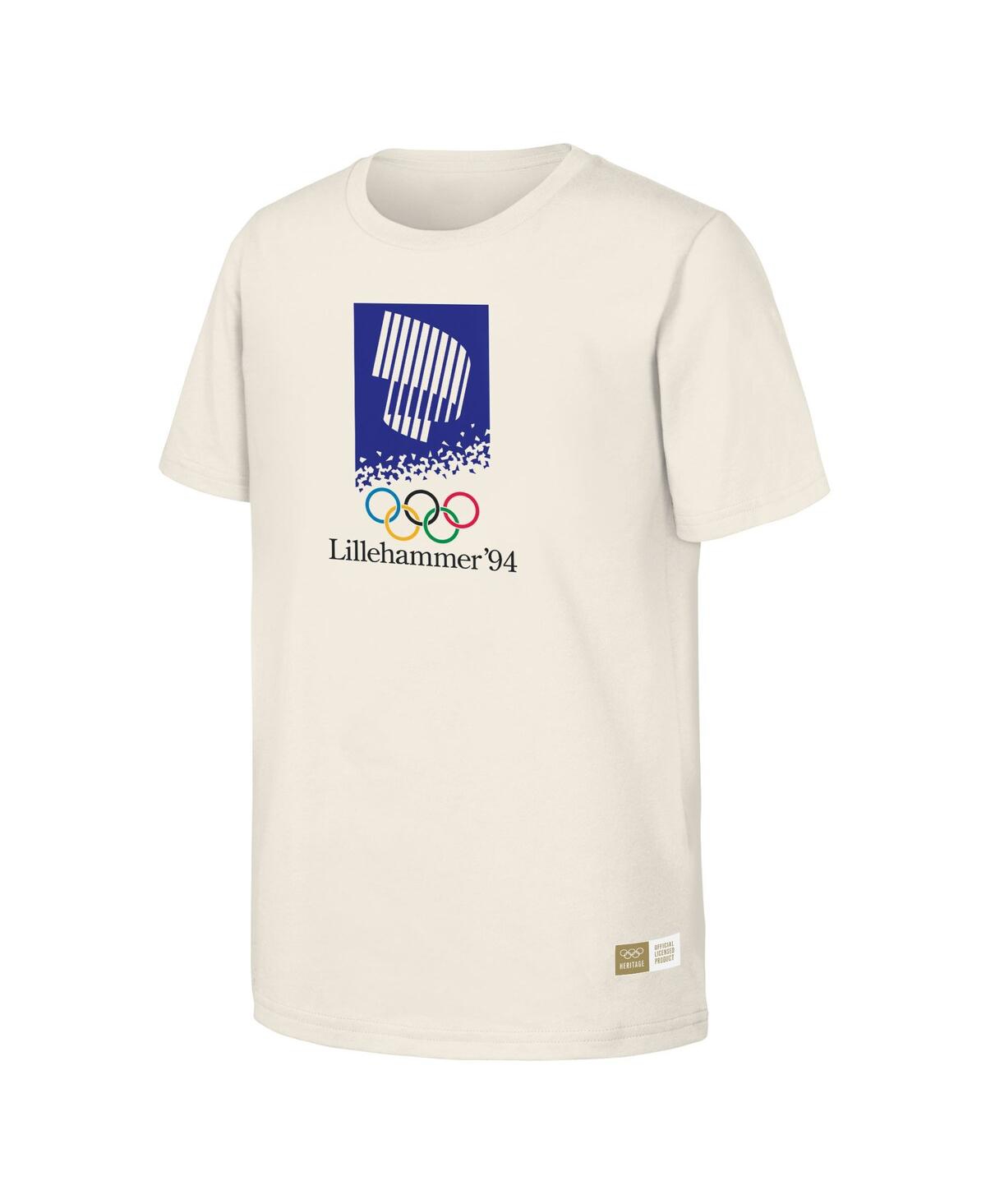 Shop Outerstuff Men's Natural 1994 Lillehammer Games Olympic Heritage T-shirt