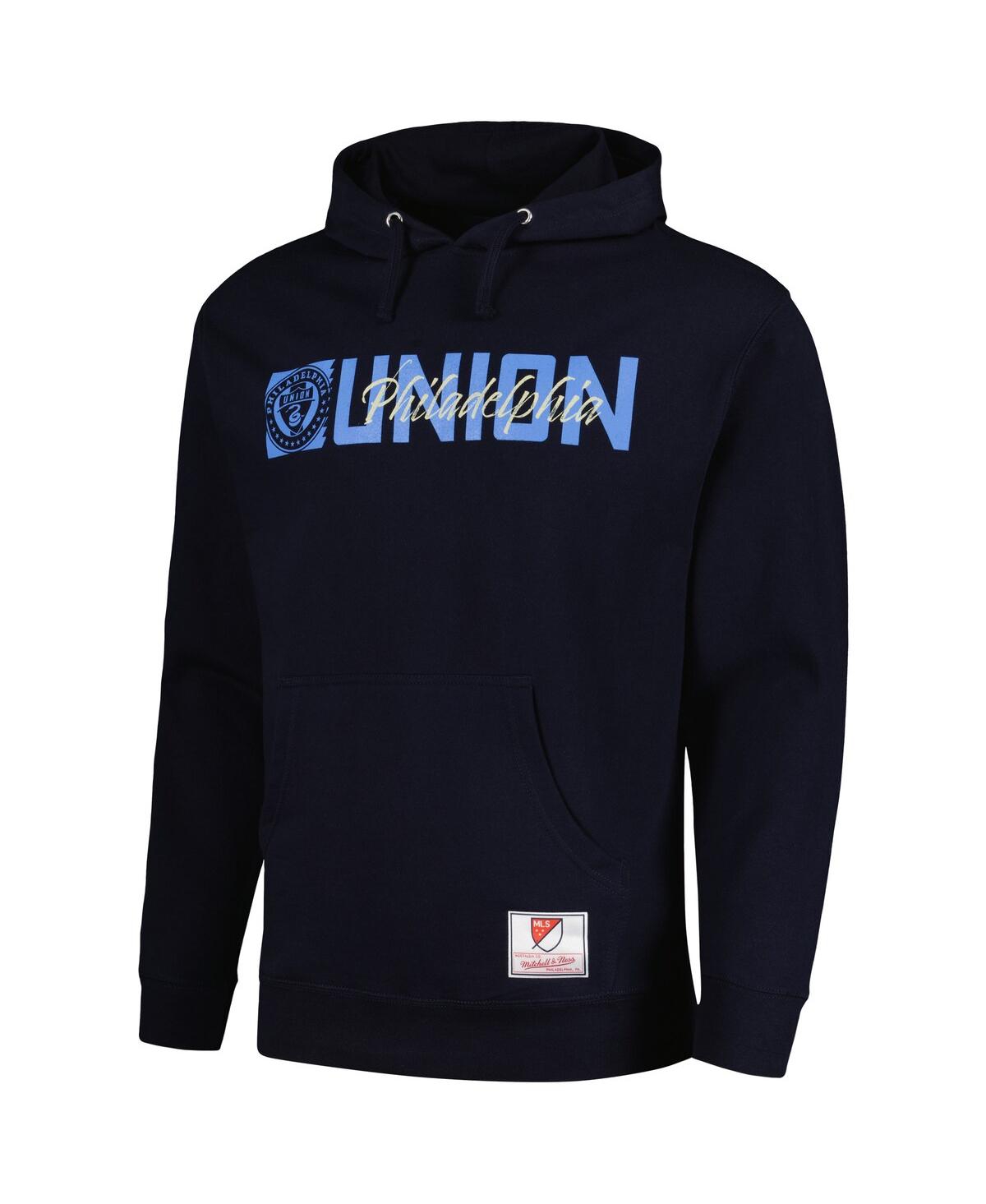 Mitchell & Ness Men's  Navy Philadelphia Union 2024 Jersey Hook Snake Pullover Hoodie In Navy
