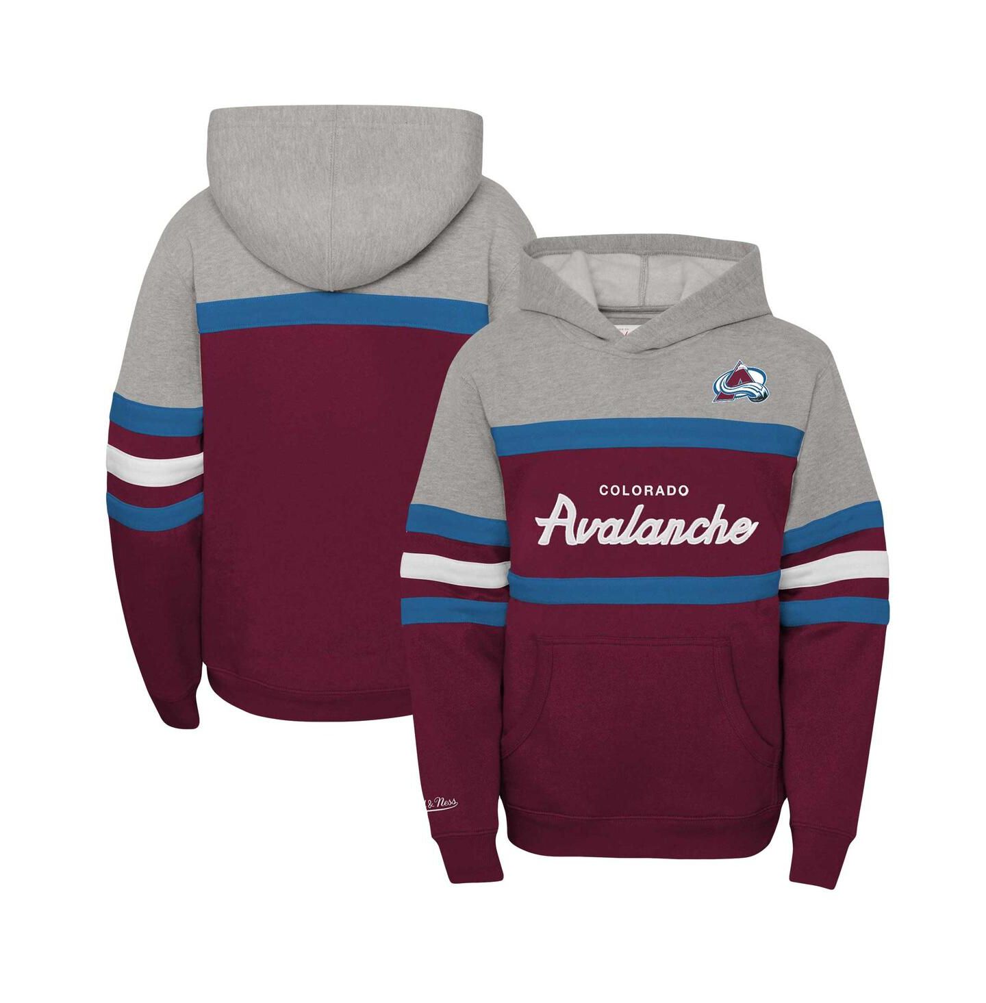 Худи Mitchell & Ness Colorado Avalanche Head Coach Pullover для мальчиков — фото 1