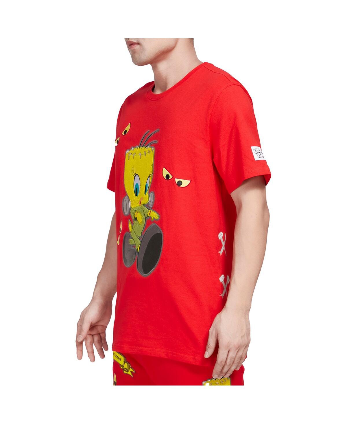 Freeze Max Men's And Women's  Red Looney Tunes Franken Tweety T-shirt