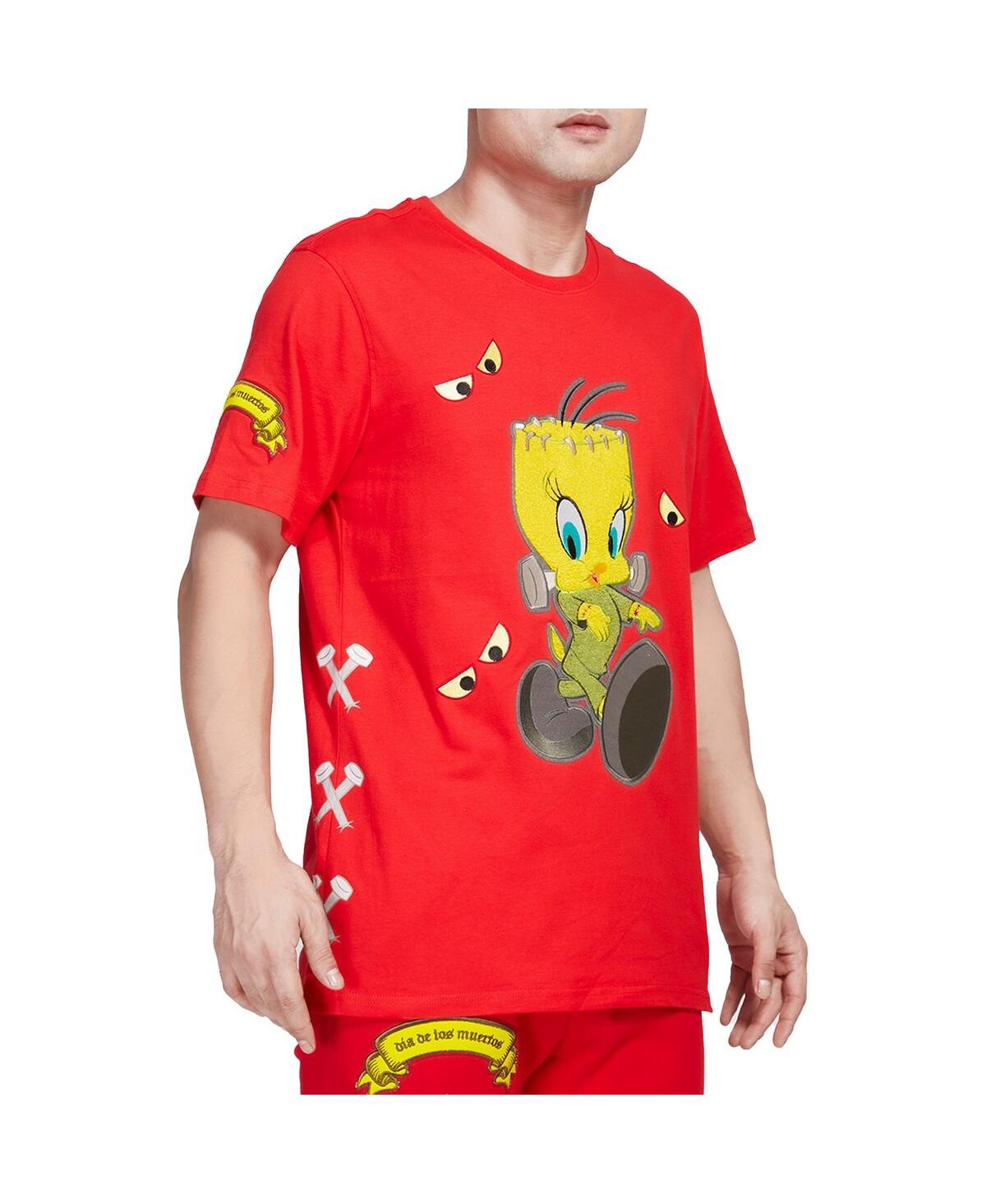 Shop Freeze Max Men's And Women's  Red Looney Tunes Franken Tweety T-shirt
