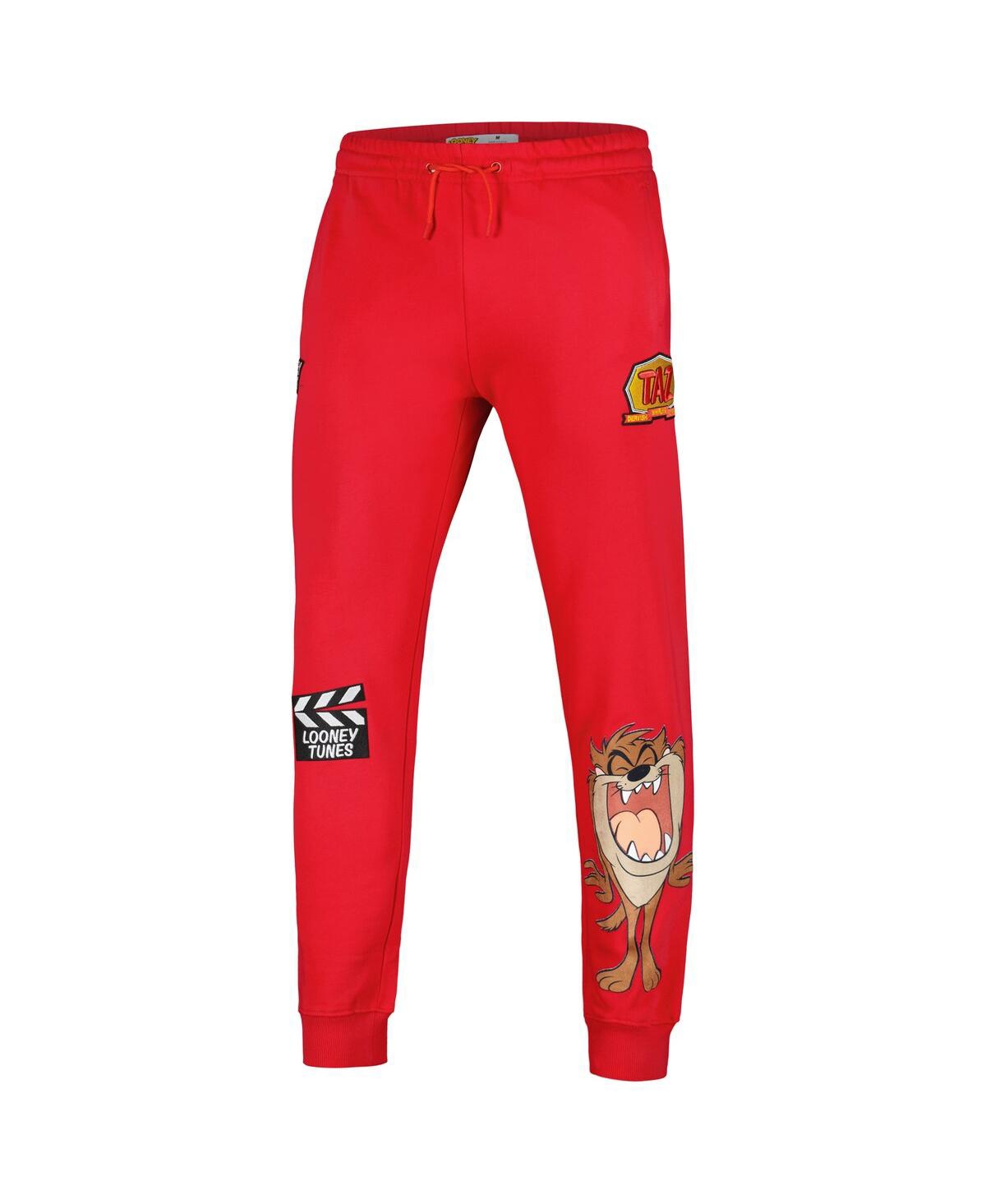 Shop Freeze Max Men's  Red Looney Tunes Taz Upside Down Jogger Pants