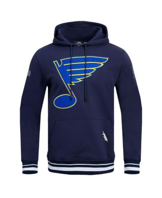 Men's Navy St. Louis Blues Retro Classic Fleece Pullover Hoodie