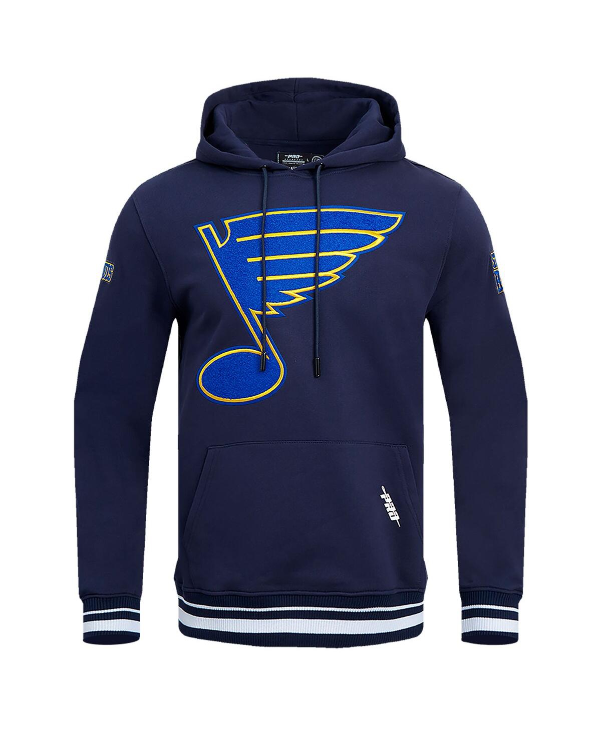 Men's Pro StandardSt. Louis Blues Retro Classic Fleece Pullover Hoodie - Navy