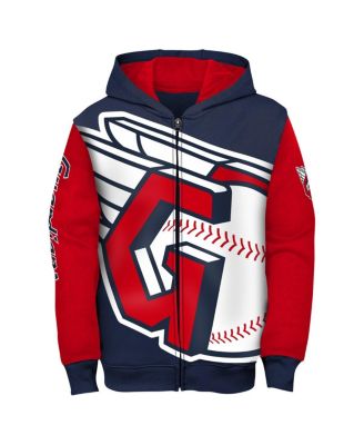Toddler Boys and Girls Navy Cleveland Guardians Postcard Full-Zip Hoodie