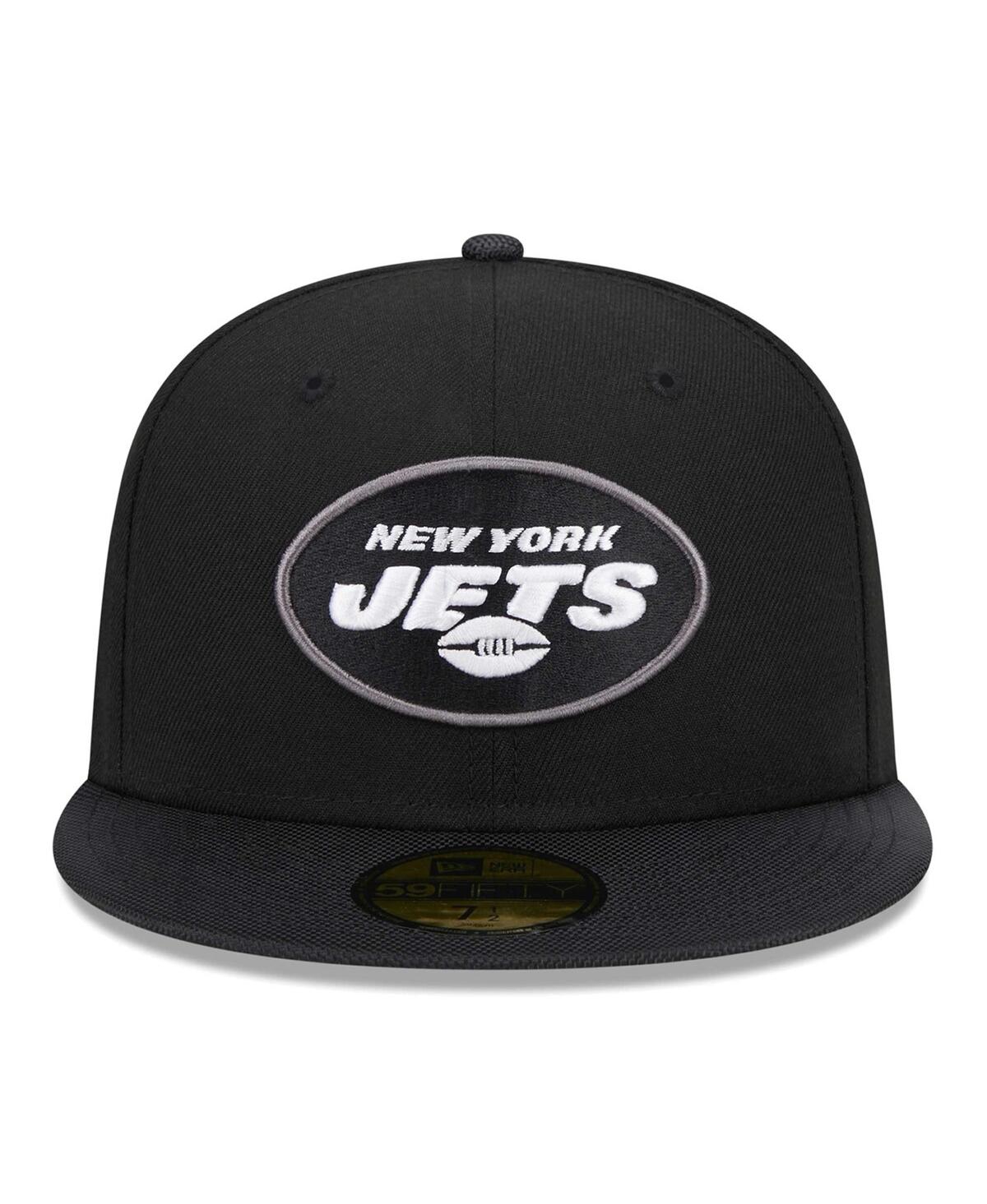 Men's New EraNew York Jets Active Ballistic 59FIFTY Fitted Hat - Black